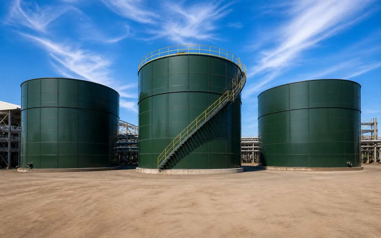 Protected molasses tanks after SGNC coating