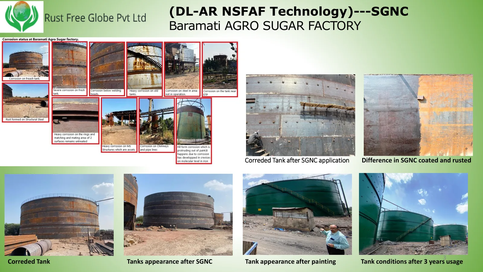 Baramati Agro Sugar Factory SGNC tank coating case study